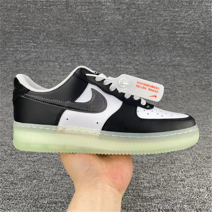 Women's Black/White Air Force 1 Shoes Top 0258